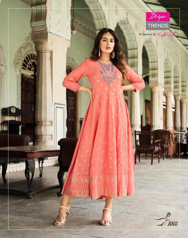 Diya Trends Lakme Vol 1 Long Anarkali Kurti Collection